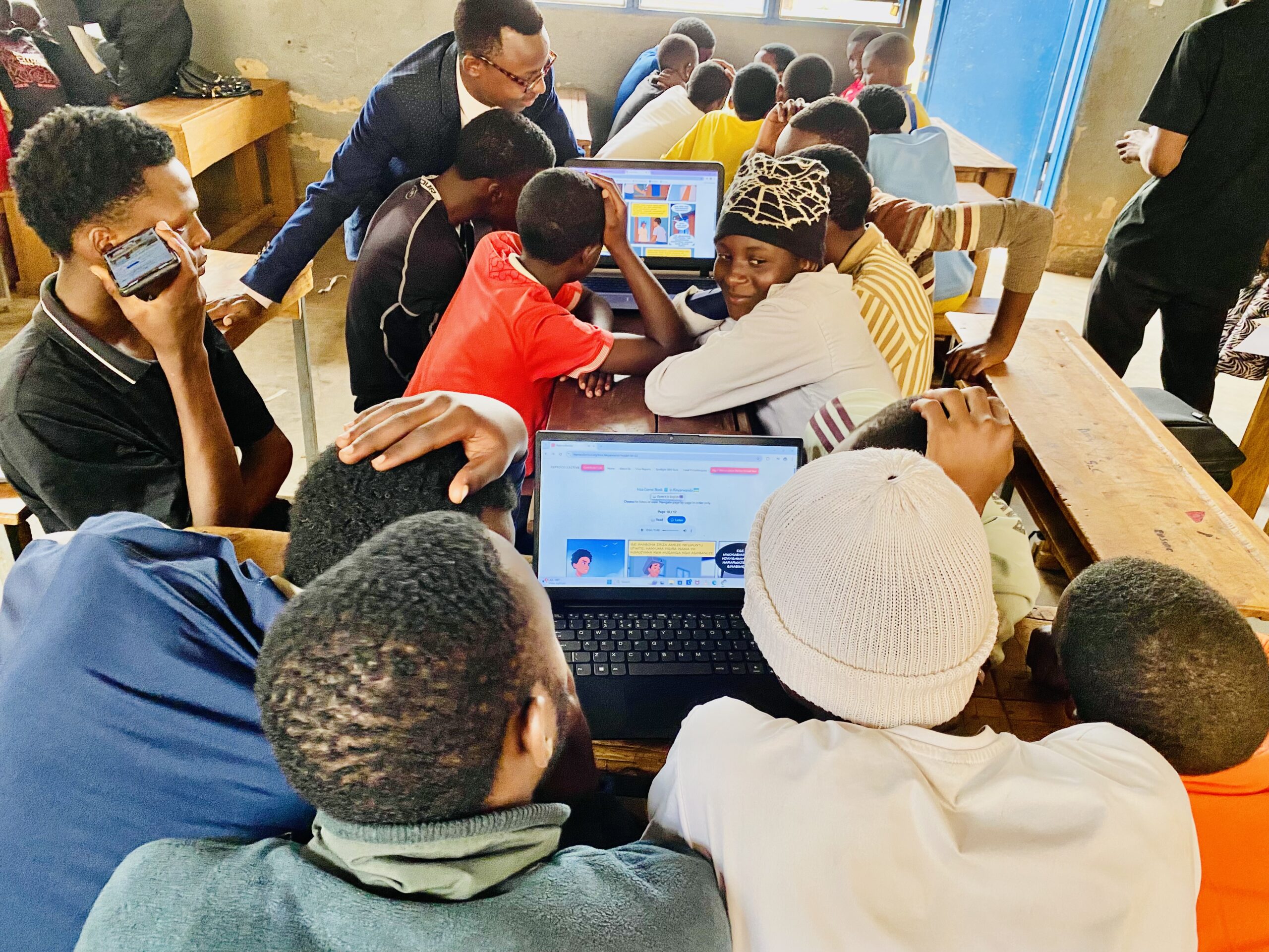 On the 6th, 9th, and 13th of August, we conducted a series of follow-up activities focused on assessing the accessibility and functionality of the IRIZA Audiobook and the Kigali Menstruation Station Virtual Tour by directly engaging with adolescents across three districts in Rwanda  Kamonyi, Kicukiro, and Nyarugenge. These sessions aimed to gather valuable user feedback, evaluate the effectiveness of the tools in real-world settings, and ensure they are truly meeting the needs of young people. In each location, adolescents were given the opportunity to interact with the digital tools using mobile phones and tablets, guided by facilitators who provided technical support and led group discussions. Participants shared their experiences, highlighted the ease or difficulty of access, and provided insightful suggestions for improvement. The feedback collected revealed a high level of interest and appreciation for the tools, especially for their user-friendly design, informative content, and relevance to daily challenges faced by youth in understanding sexual and reproductive health. Some adolescents expressed that the audiobook made learning more engaging and relatable, while the virtual tour offered a unique, visual way to understand menstrual hygiene. These feedback sessions not only helped us fine-tune the tools but also reinforced the importance of involving young people in shaping the solutions meant for them.